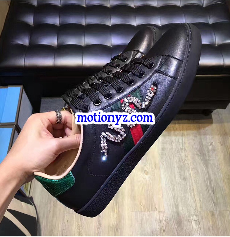 GC Ace Embroidered Snake Black